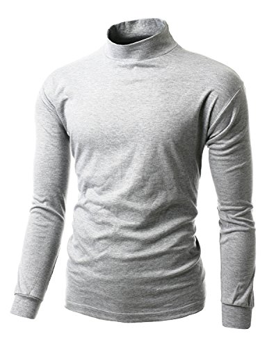 XprilMen Double Long Sleeve Layer Half Turtleneck T-Shirt