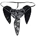 iEFiEL Sexy Mens Elephant Underwear Pouch Briefs Thongs Funny G-String T-Back Silver