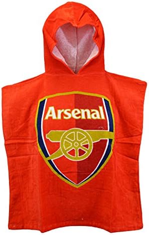 Arsenal F.C. Official Velour Towelling Hooded Poncho