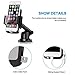 Car Mount, Bestfy Dashboard Car Phone Holder with Telescoping Long Arm/Quick Release Button/ Cable Hook for iPhone, Samsung, and More Smartphones