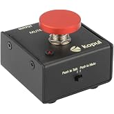 KOPUL Momentary Microphone Mute/Talk Button, Push-to-Talk or Push-to-Mute | LED Indicator, XLR in/Out, Desktop or Footswitch Use, for Dynamic &amp; Condenser Mics for Podcast, Online Meetings, Live Events