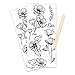 Faber-Castell Mixed Media Transfers - 20 Hand Illustrated Rub-On Transfer Designs (Flowers)