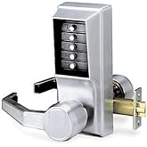 Simplex Kaba LL1011-26D-41 Cylindrical Push Button Lever Nko Lh Us26D, Satin Chrome