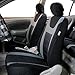 FH Group Car Seat Covers Sports Seat Covers Front Seats Only, Airbag Compatible Gray Black Automotive Seat Cover Combo Small Car Seat Cover Design Universal Fit Interior Accessories Cars Trucks SUVs