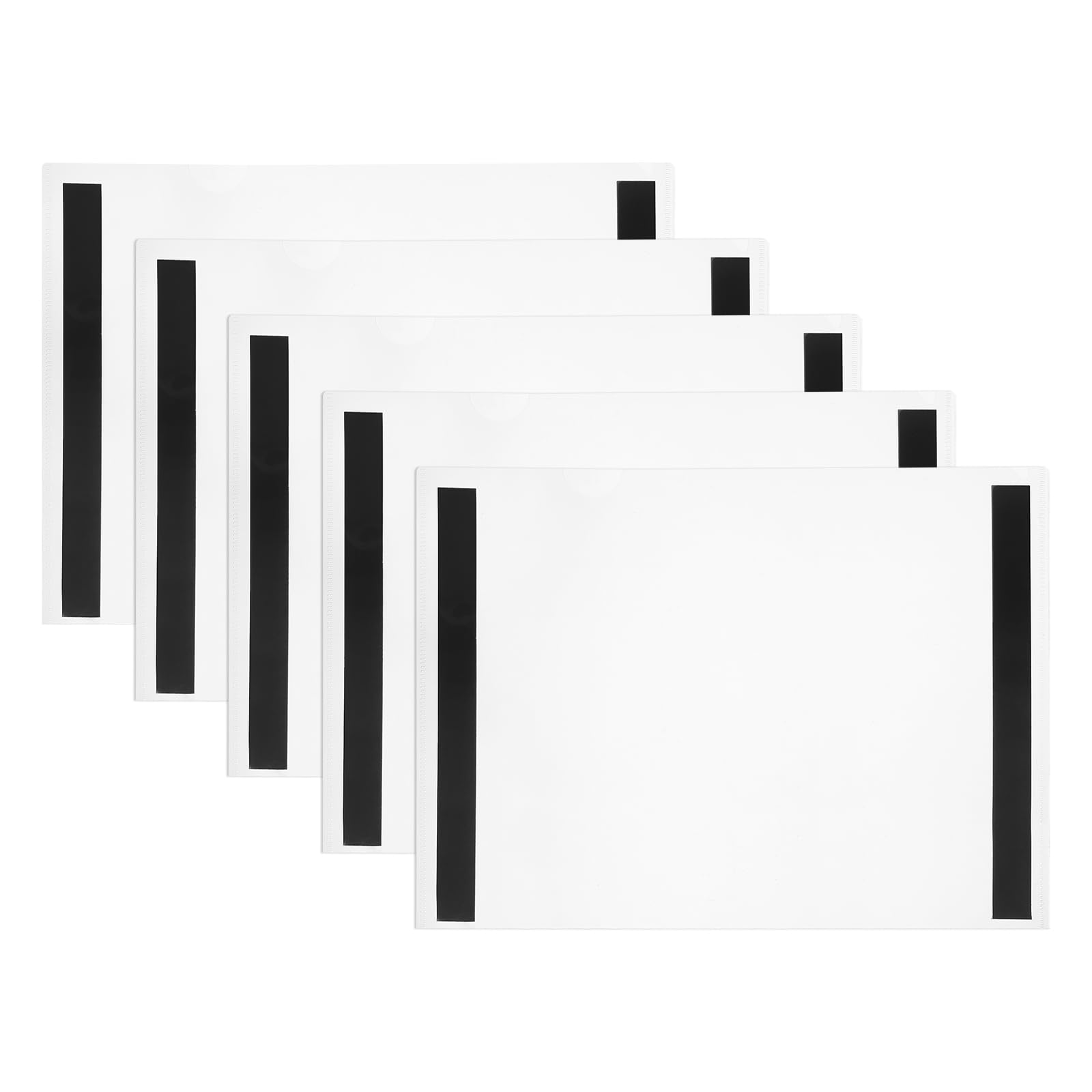 PATIKIL Magnetic Sign Holder Magnetic Frames Clear Plastic Paper Holder with Magnet Borders Magnetic Document Holder for A3 Size Poster Display Home Office Store, 17.3" x 12.4