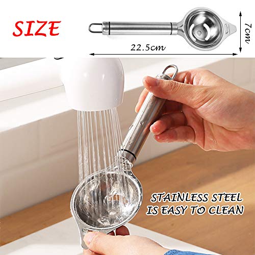 POLAR HAWK Egg Separator,Stainless Steel Egg Yolk Separator Egg White