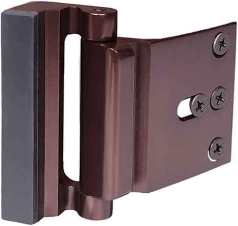 Amazon Co Jp ホームセキュリティ ドアロック 子供に安全 ドア補強ロック 耐荷重800ポンド ドアラッチ 二重安全 自宅の安全保護 ブロンズ Diy 工具 ガーデン