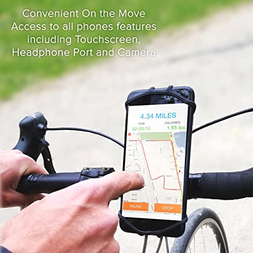 E Tronic Edge Bike Phone Mount Rotating Cell Phone Holder for Bicycle Handlebar Compatible