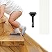 15-Pack, Non-Slip Clear, PVC-Free, Translucent Adhesive Stair Treads and Tape Roller, Non-Abrasive Rubberized Steady Treads Installation Kit