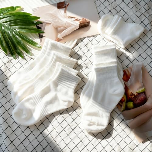Maxmoc Sock Women, Breathable Wicking Ankle Sock, Women's Cushioned Athletic Socks, Trainer Sports Socks with Foot Support 6 Pairs/4 Pairs