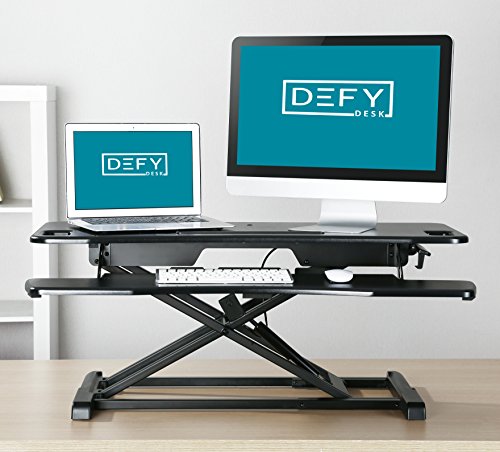 3 Desk+Adjustable+Converter+Workstation+Ergonomic