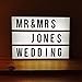 LED Cinematic Light Box with Changeable Letters Tiles A4 Size for Home, Wedding, Birthdays Party, Photoshoots