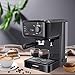 ELEHOT Espresso Machine Coffee Makers with 15 Bar Pump and Milk Frother (Black)