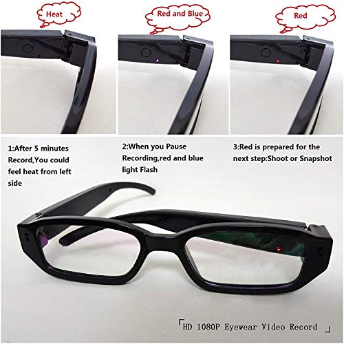 hotsell999 Spy Camera Glasses Hidden Full HD 1080P 16G Eyeglasses