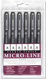 Studio Series Micro-Line Pigment Ink Pen Set (Set of 6)