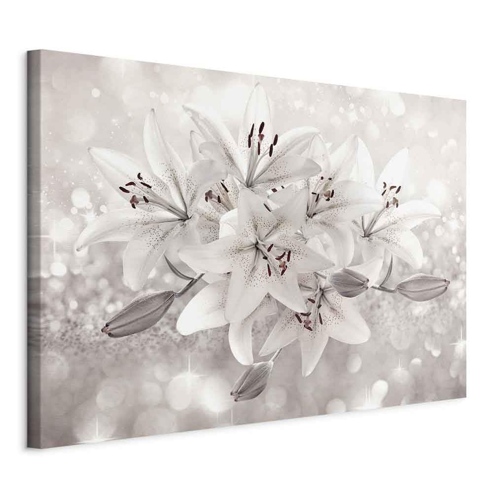 Photo 1 of ***SIMILAR****artgeist Canvas Wall Art Print Lilies Flower 35x24 in - 1pcs Home Decor Framed Stretched Picture Photo Painting Artwork Image Nature Botanical Plant b-C-10285-b-a