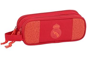 SAFTA Real Madrid Red Double Pencil Case 21 x 8 x 6 cm