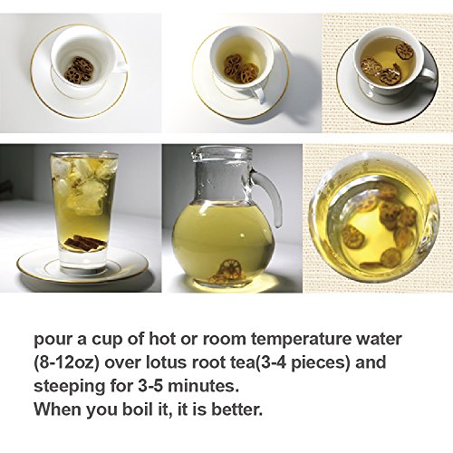 [GNTea] Lotus Root tea (bulk) 0.7oz, Korea tea, new fresh, Comfortable mind and body, Cleansing the blood, Handmade Roasting - Thumbnail 5