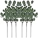 Eucalyptus Leaves Artificial leaf Artificial Greenery Silver Dollar Eucalyptus Leaf Spray in Green Artificial Greenery Holiday Greens Christmas Greenery Leaves for Wedding Party Home Decor, 25.6