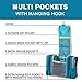 Hanging Toiletry Bag - Set 3 in 1 - Best Detachable Grooming Essentials Travel Toiletries Organizer - Makeup Cosmetic Case - Shower Shaving Dopp Kit - Waterproof Portable Hygiene Bag - For Men & Women