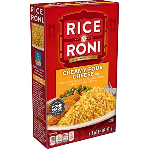 RICE A RONI RICE MIX, CREAMY FOUR CHEESE, 6.4 OZ