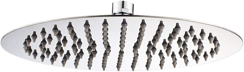 Ibergrif M20299 Rain Shower Head, 12 Inch Round Fixed Showerhead