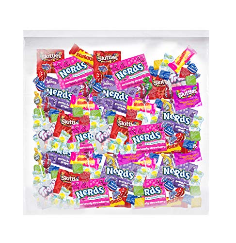 Bulk Assorted Fruit Candy - , Skittles, SweeTarts, Nerds,Trolli & lemonhead,bubble gum, (100 Piece V - //coolthings.us