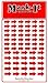 Removable Mark-it brand arrows for maps, reports or projects, two sizes per sheet - red