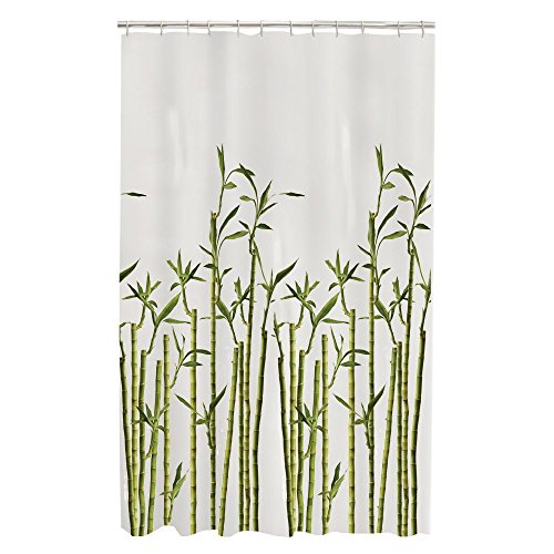 MAYTEX Bamboo Photo Real PEVA Vinyl Shower Curtain, 70X72