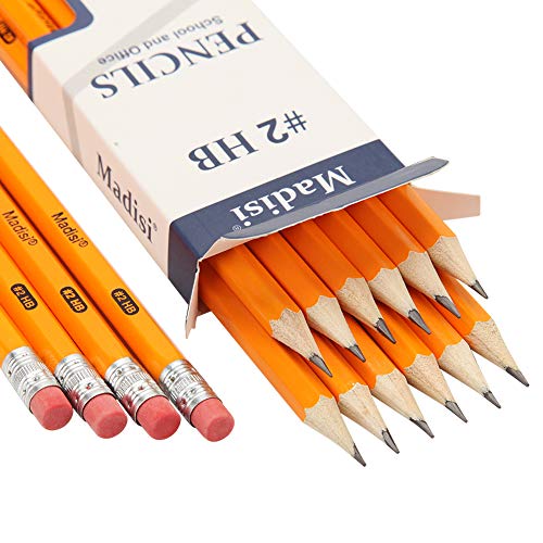 WoodCased 2 HB Pencils, Yellow, Presharpened, 16 Packs of 12Count