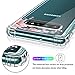 Hocase Galaxy S10 Case, Clear Hard Plastic Back Cover+Shockproof TPU Rubber Bumper Corners Hybrid Slim Protective Case for Samsung Galaxy S10 (SM-G973U) 6.1-inch 2019 - Rose Gold Flowers