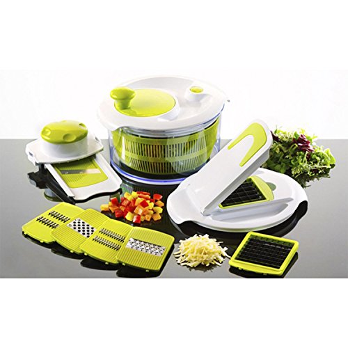 Salad Maker Set Mandoline Slicer & Salad Spinner With Vegetable