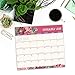 Orange Circle Studio 2020 Magnetic Monthly Calendar Pad, Succulent Paradise