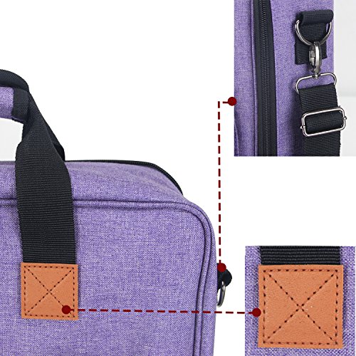 Luxja Carrying Bag for Cricut Accessories and Laptop (Fits for Most Brands), Purple