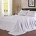 Balichun Bed Sheets Set Hotel Luxury Platinum Collection 1800 Series Bedding Sheet Set Deep Pockets Wrinkle & Fade Resistant Hypoallergenic-3 Pcs(Twin XL, White)