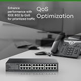 Zyxel 24-Port Gigabit Ethernet Unmanaged Switch GS1100-24E Fanless Quiet Office view 6
