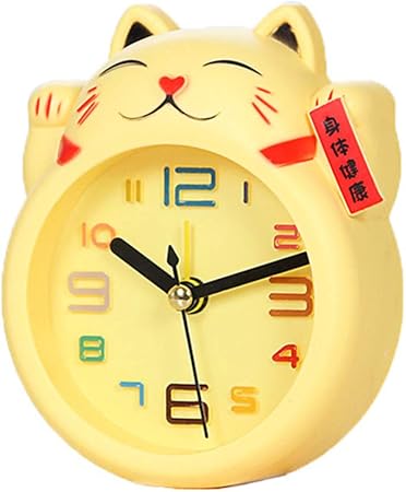 Vosarea Chat Réveil Mignon Dessin Animé Enfants Horloge De