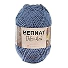 Bernat 16111010106  Blanket Yarn, 10.5 Ounce, Country Blue, Single Ball