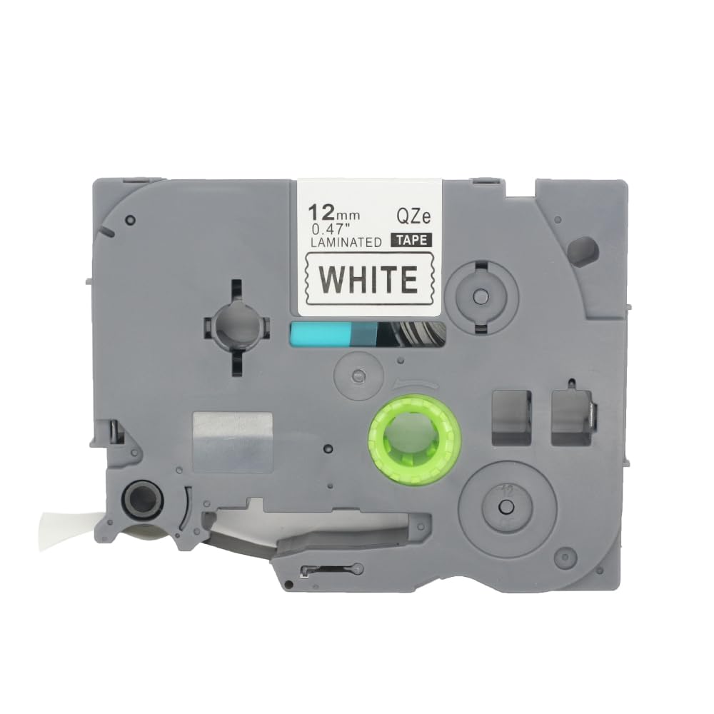 BROVACS 1 Pack Black on White Laminated Label Tape Compatible for Brother P-Touch Label Printer TZ 231 TZe 231 12mm 1/2" OPA4231