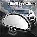 uxcell® Auto Black Plastic Housing Auxiliary Blind Spot Mirror