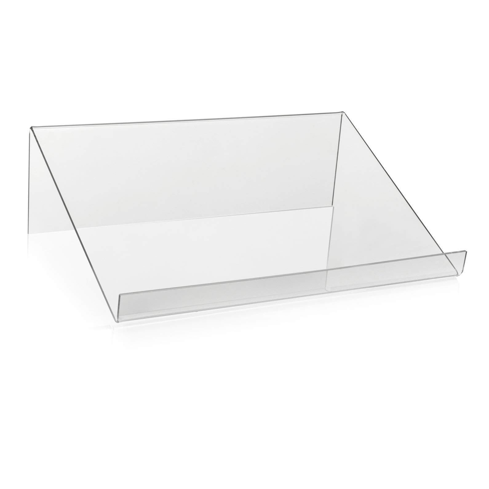 VITAdisplays Letter stand/bookend as product support and book rack made of original PLEXIGLAS®, 1 piece, 30 x 9 x 21cm