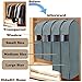 Didadi Moisture, Mildew, Dust Resistant Cloth Care Hanging Bag. Transparent Garment Clothing Organizer in Wardrobe. Storage Dust Protector Cover with Zipper [Medium] Size