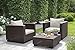 Keter 236843 Salta Outdoor Coffee Table, Brown