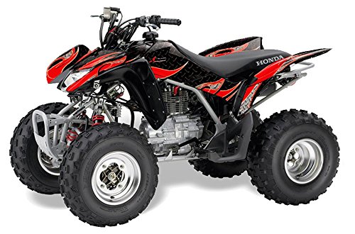 AMR Racing Honda TRX 250EX 250X ATV Quad Graphic Kit Tribal Flames Red Black 20052009