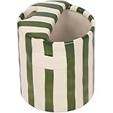 JMCRATE Coffee Mug Espresso Cup 10oz Ceramic Coffee Mugs Porcelain Coffee Cup Hand-Painted Striped Art Multiple Use for Kitchen, Dining-Green