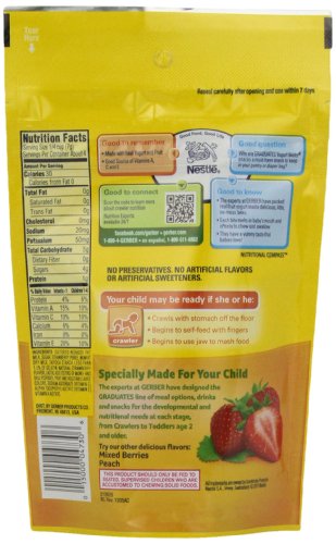 Gerber Graduates Yogurt Melts Strawberry, 1 oz