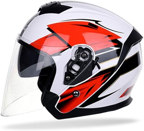 Amazon 大きい サイズ の ヘルメット 女性用 バイク ヘルメット ジェットフルフェイス 女性のヘルメット ジェット レディース ビンテージオープンフェイスバイクの 半帽 ヘルメット ジェット 車 バイク