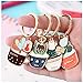 JUNKE 4 PCS Succulent Cactus Pot Keychain Novelty Metal Cute Plant Shape Keyring Charmed Gifts for Kids Women Girls Boys