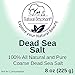 Dead Sea Salt Coarse Grain 8 oz (226 g) by Natural Elephant 100% Natural & Pure for Psoriasis Eczema Acne & Other Dermatological Needsthumb 3