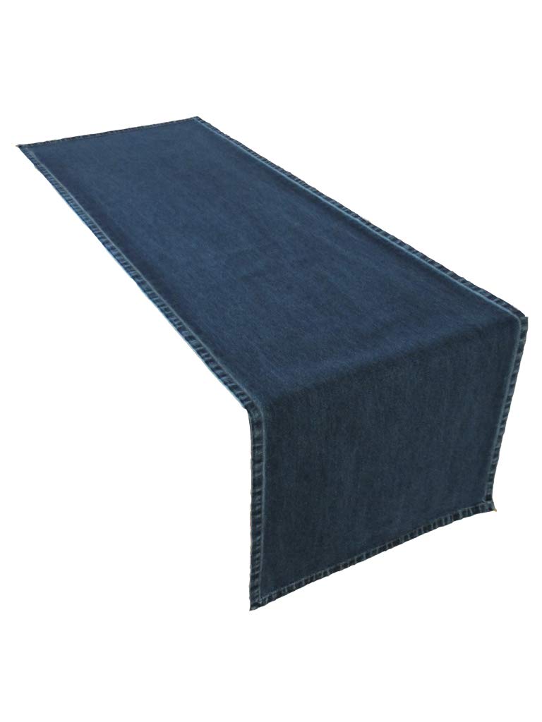 Lemos Home Denim Cotton Table Runner Blue Premium Quality